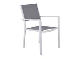 Καρέκλα εξωτερικού χώρου Dallas 746 (Άσπρο + Γκρι)