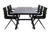 Laua ja toolide komplekt Dallas 2135 (Must)