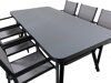 Tisch und Stühle Dallas 2135 (Grau + Schwarz)