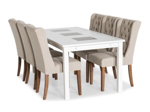 Маса и столове за трапезария Scandinavian Choice 693 (Beige)