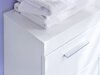 Stehender Badezimmerschrank Columbia Y103 (Weiß + Weiß glänzend)