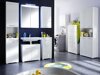 Beépített fürdőszoba szekrény Columbia Y103 (Fehér + Fényes fehér)