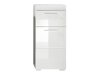 Beépített fürdőszoba szekrény Columbia Y104 (Fehér + Fényes fehér)