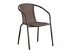 Σετ Τραπέζι και καρέκλες Mesa 115 (Καφέ + Μαύρο)