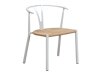 Καρέκλα Andrarum 192 (Άσπρο + Καφέ)