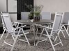 Outdoor-Tisch Dallas 2832 (Weiß + Grau)
