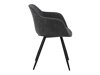 Καρέκλα Oakland 595 (Σκούρο γκρι + Μαύρο)