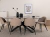 Маса и столове за трапезария Dallas 3035 (Beige + Черен)