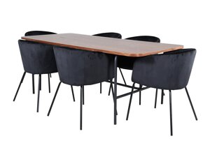 Маса и столове за трапезария Dallas 2793 (Черен)