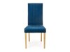 Καρέκλα Houston 1216 (Μπλε + Ανοιχτό χρώμα ξύλου)