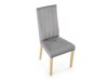 Καρέκλα Houston 1216 (Ανοιχτό γκρι + Ανοιχτό χρώμα ξύλου)