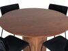 Маса и столове за трапезария Dallas 3082 (Черен)