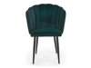 Καρέκλα Houston 975 (Σκούρο πράσινο + Μαύρο)