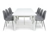 Маса и столове за трапезария Scandinavian Choice 543 (Сив + Сребро)