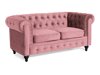 Chesterfield conjunto de mobiliário com estofo Manor House B106 (Rosé)