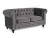Chesterfield комплект мека мебел Manor House B106 (Тъмно сив)