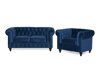 Chesterfield polstermöbel-set Manor House B107 (Blau)