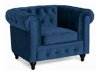 Chesterfield set di mobili imbottiti Manor House B107 (Blu)