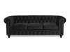 Canapea chesterfield Manor House B115 (Negru)