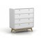 Cassettiera Denton H112 (Bianco + Quercia)