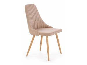 Καρέκλα Houston 580 (Beige + Ανοιχτό χρώμα ξύλου)