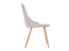 Cadeira Houston 580 (Cinzento claro + Brilhante madeira)