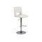 Silla de media barra Oakland 159 (Blanco + Plata)