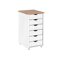 Mobile contenitore Denton 137 (Bianco + Luminoso legno)