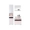 Set bagno Columbia AB106 (Bianco + Bianco lucido + Rovere moro)