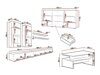 Wohnzimmer-Sets Austin AS103 (Artisan Eichenholzoptik + Mattschwarz)