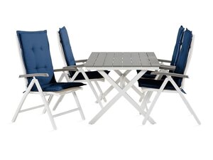 Asztal és szék garnitúra Comfort Garden 1457 (Kék)