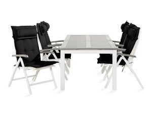 Conjunto de mesa y sillas Comfort Garden 1465 (Negro)