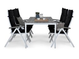 Laua ja toolide komplekt Comfort Garden 1467 (Must)