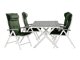 Asztal és szék garnitúra Comfort Garden 1488 (Zöld)