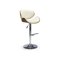 Silla de media barra Houston 517 (Nuez + Crema + Plata)