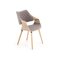 Sedia Houston 720 (Luminoso legno + Grigio)