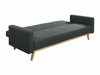 Καναπές κρεβάτι Mesa 187 (Σκούρο γκρι + Καφέ)