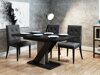 Asztal Goodyear 105 (Fényes fekete + Beton)