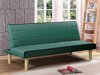Καναπές κρεβάτι Mesa 190 (Πράσινο + Καφέ)
