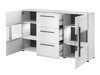 Wohnzimmer-Sets Austin H112 (Weiß + Weiß glänzend)