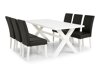 Маса и столове за трапезария Scandinavian Choice 675 (Черен + Бял)