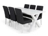 Set sala da pranzo Scandinavian Choice 675 (Grigio scuro + Bianco)