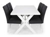 Set sala da pranzo Scandinavian Choice 675 (Grigio scuro + Bianco)