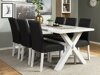 Conjunto de comedor Scandinavian Choice 675 (Gris oscuro + Blanco)