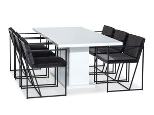 Маса и столове за трапезария Concept 55 171 (Сив)