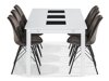 Маса и столове за трапезария Scandinavian Choice 809 (Сив)