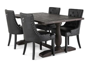 Conjunto de comedor Manor House 190 (Negro)