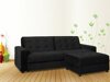 Καναπές κρεβάτι Mesa 208 (Μαύρο)