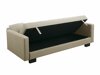 Καναπές κρεβάτι Mesa 210 (Καπουτσίνο + Μαύρο)