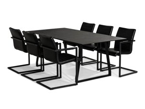 Маса и столове за трапезария Scandinavian Choice 738 (Черен)